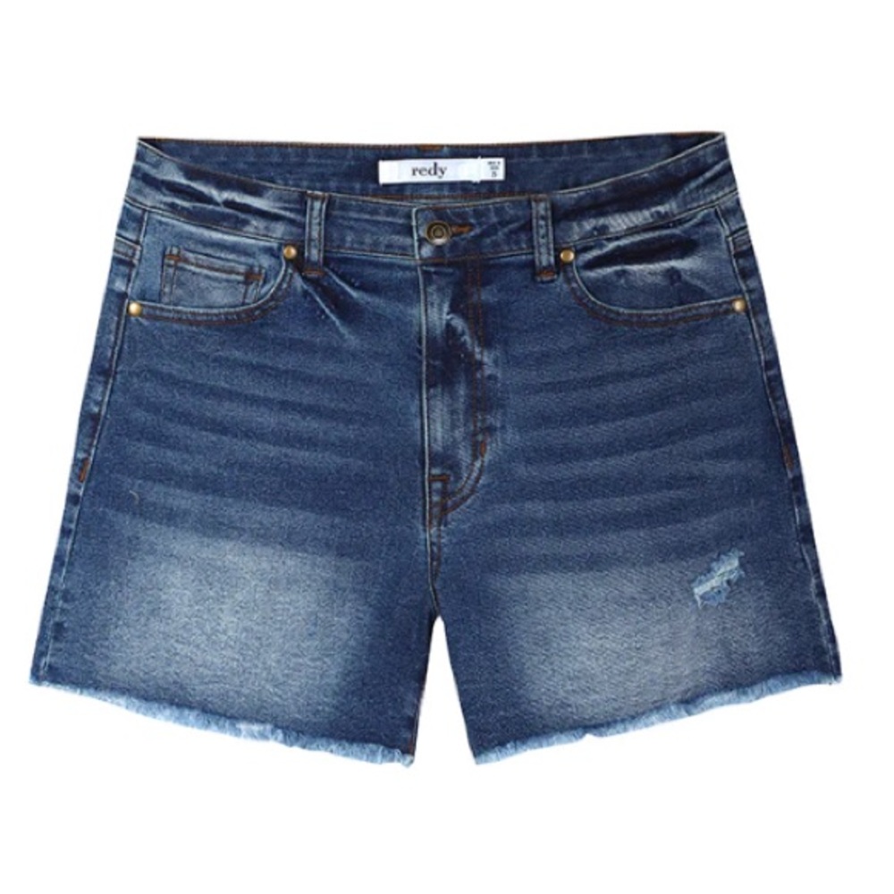 NEW REDY MID WASH DENIM‎ JEAN SHORT 26